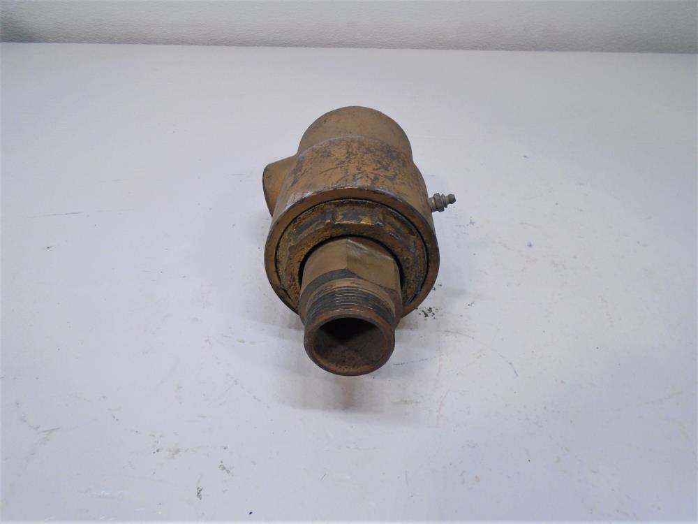 Rotary Union 3/4" NPT x 1-1/2" NPT x 1-1/2" MNPT, Bronze, Left Hand